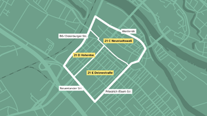Karte Bewohnerparkgebiete